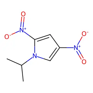 Pyrrole, 2,4-dinitro-1-isopropyl- structure