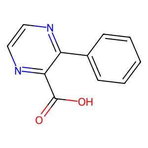 3-Phenyl-2-pyrazinecarboxylic acid structure