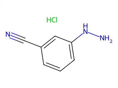 (3-Cyanoanilino)azanium;chloride structure