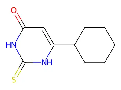 6-Cyclohexyl-2-mercaptopyrimidin-4-ol structure