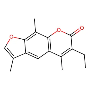 6-Ethyl-3,5,9-trimethylfuro[3,2-g]chromen-7-one structure