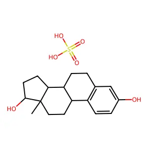 雌二醇硫酸盐 structure