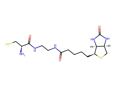 N-Biotinyl-N'-cysteinyl Ethylenediamine structure