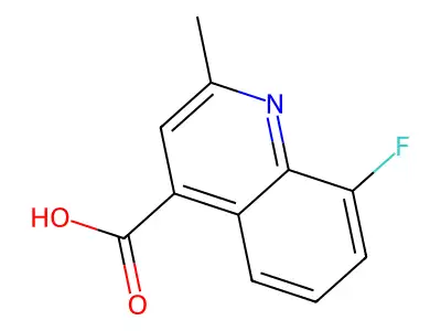 8-Fluoro-2-methylquinoline-4-carboxylic acid structure