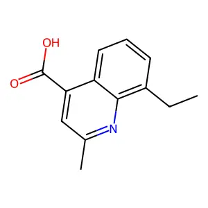 8-Ethyl-2-methylquinoline-4-carboxylic acid structure