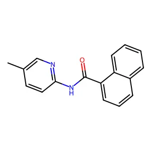 N-(5-methylpyridin-2-yl)naphthalene-1-carboxamide structure