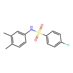 N-(3,4-Dimethylphenyl)-4-fluorobenzenesulfonamide structure