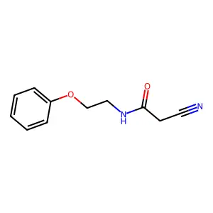 2-Cyano-N-(2-phenoxyethyl)acetamide structure