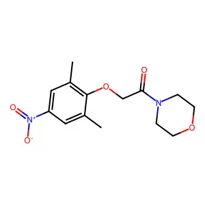 4-[(2,6-Dimethyl-4-nitrophenoxy)acetyl]morpholine structure