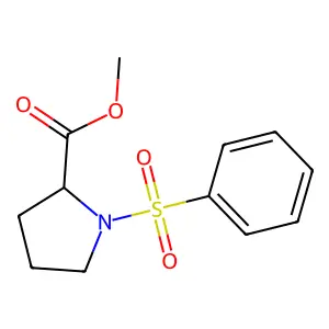 Methyl 1-(phenylsulfonyl)prolinate structure