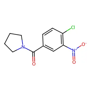 (4-Chloro-3-nitrophenyl)-1-pyrrolidinylmethanone structure