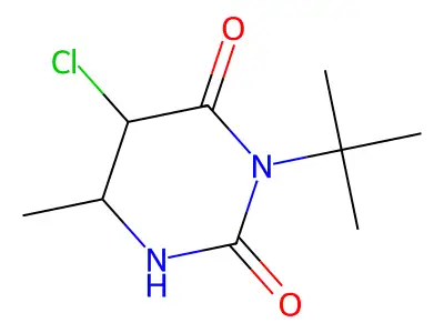 3-Tert-butyl-5-chloro-6-methyldihydro-2,4(1H,3H)-pyrimidinedione structure