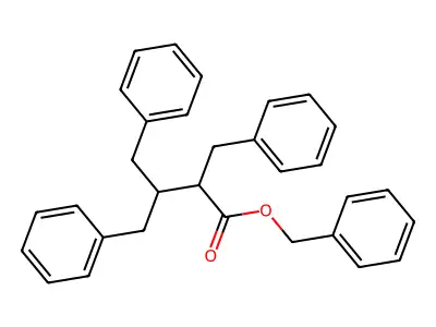 Benzyl 2,3-dibenzyl-4-phenylbutanoate structure