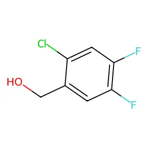 (2-Chloro-4,5-difluorophenyl)methanol structure
