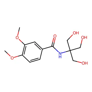 N-(2-Hydroxy-1,1-bis(hydroxymethyl)ethyl)-3,4-dimethoxybenzamide structure