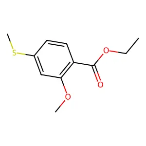 Ethyl 2-methoxy-4-(methylthio)benzoate structure