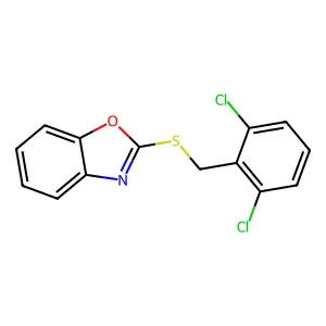 2-[(2,6-Dichlorobenzyl)sulfanyl]-1,3-benzoxazole structure