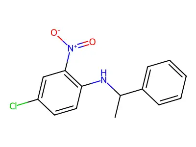 4-Chloro-2-nitro-N-(1-phenylethyl)aniline structure