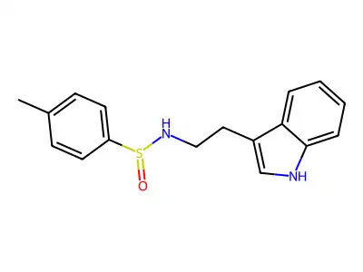 N-[2-(1H-indol-3-yl)ethyl]-4-methylbenzenesulfinamide structure