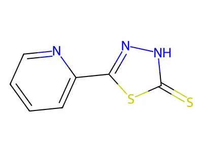 5-(Pyridin-2-yl)-1,3,4-thiadiazole-2(3H)-thione structure