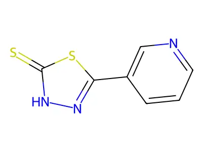 5-(Pyridin-3-yl)-1,3,4-thiadiazole-2(3H)-thione structure