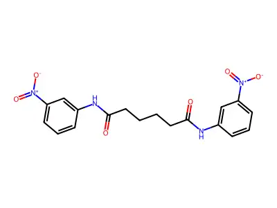 N(1),N(6)-Bis(3-nitrophenyl)hexanediamide structure
