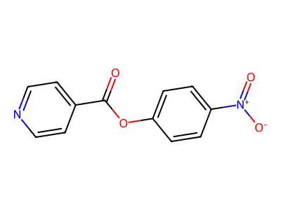 4-Pyridinecarboxylic acid, 4-nitrophenyl ester structure