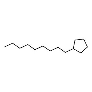 n-Nonylcyclopentane structure