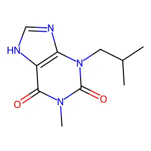 3-异丁基-1-甲基黄嘌呤 structure