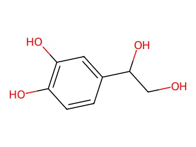 3,4-二羟基苯基乙二醇 structure