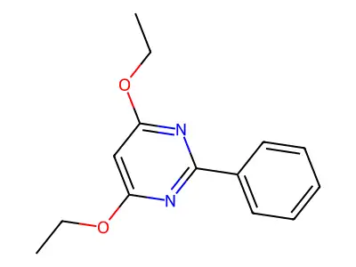 4,6-Diethoxy-2-phenylpyrimidine structure