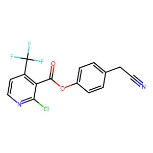 4-(Cyanomethyl)phenyl 2-chloro-4-(trifluoromethyl)nicotinate structure