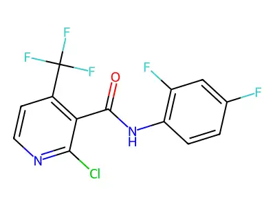 N3-(2,4-Difluorophenyl)-2-chloro-4-(trifluoromethyl)nicotinamide structure