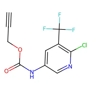 prop-2-ynyl N-[6-chloro-5-(trifluoromethyl)pyridin-3-yl]carbamate structure