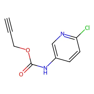 prop-2-ynyl N-(6-chloropyridin-3-yl)carbamate structure