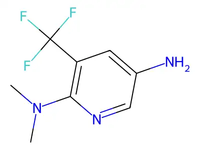 N2,N2-Dimethyl-3-(trifluoromethyl)pyridine-2,5-diamine structure