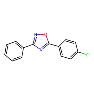 5-(4-Chlorophenyl)-3-phenyl-1,2,4-oxadiazole structure