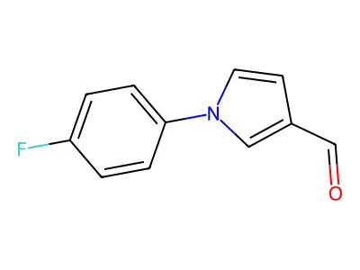 1-(4-fluorophenyl)-1H-pyrrole-3-carbaldehyde structure