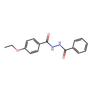 N'-benzoyl-4-ethoxybenzohydrazide structure