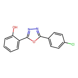 2-[5-(4-Chlorophenyl)-1,3,4-oxadiazol-2-yl]benzenol structure