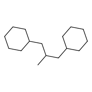Cyclohexane, 1,1'-(2-methyl-1,3-propanediyl)bis- structure