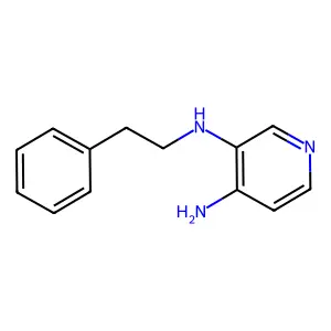 Pyridine, 4-amino-3-phenethylamino- structure