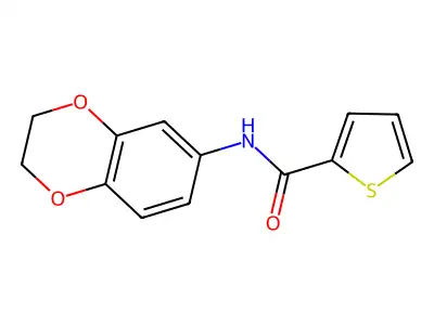 N-(2,3-Dihydrobenzo[b][1,4]dioxin-6-yl)thiophene-2-carboxamide structure