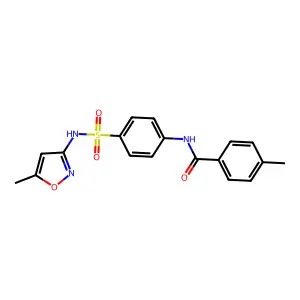 4-methyl-N-(4-{[(5-methyl-3-isoxazolyl)amino]sulfonyl}phenyl)benzamide structure