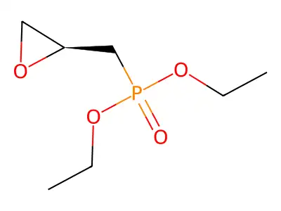 Phosphonic acid, [(2S)-oxiranylmethyl]-, diethyl ester structure
