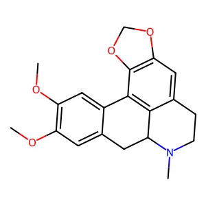 (-)-Dicentrine structure