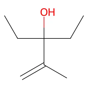 3-Ethyl-2-methyl-1-penten-3-ol structure