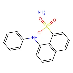 Ammonium 1-anilinonaphthalene-8-sulfonate structure