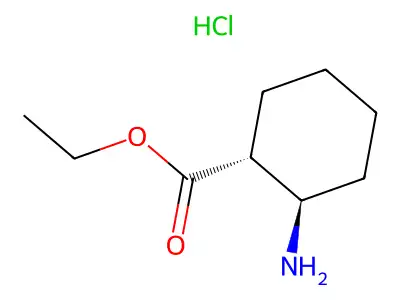 ETHYL TRANS-2-AMINO-1-CYCLOHEXANECARBOXYLATE hydrochloride structure