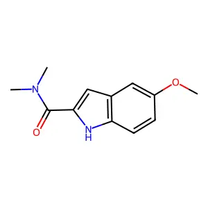 Indole-2-carboxamide, N,N-dimethyl-5-methoxy- structure